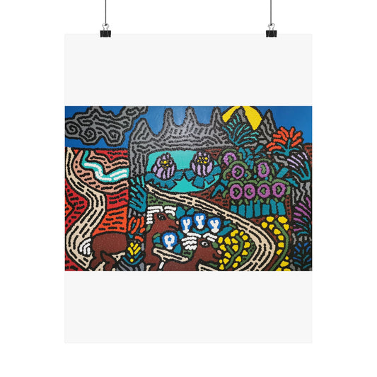 Going to the valley of hope and prosperity Matte Poster Vertical (Small)