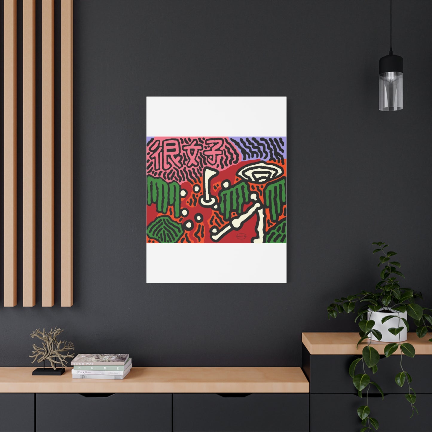 Hitting holes in one throughout life Canvas (Large)