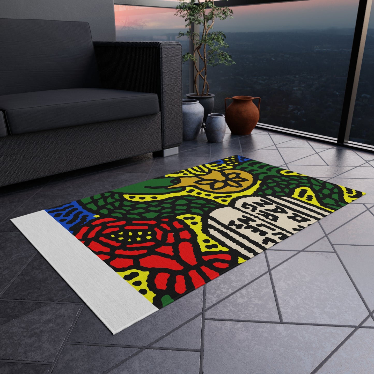 Shining a light on knowledge — Outdoor Rug