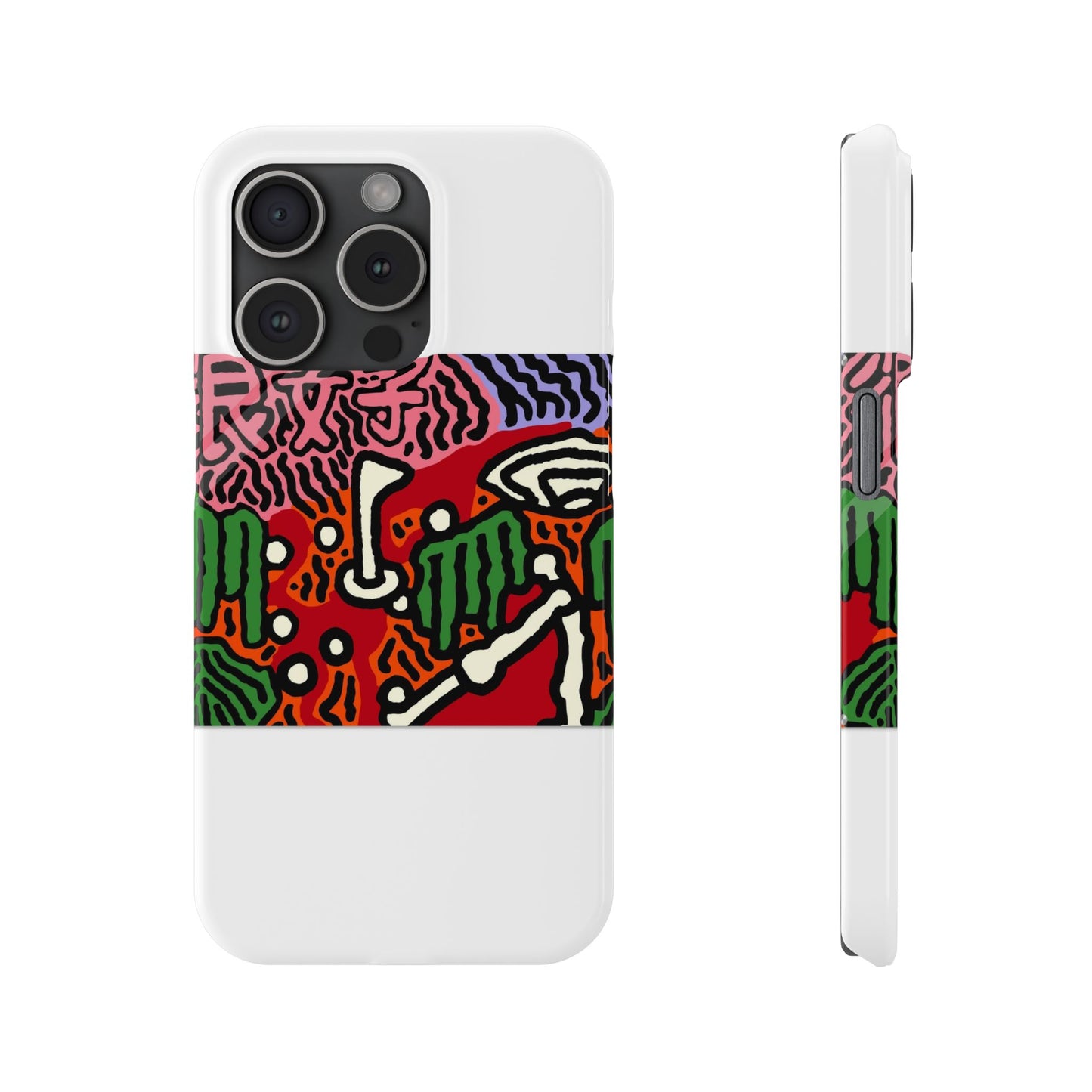 Scoring goals throughout life Slim Phone Case