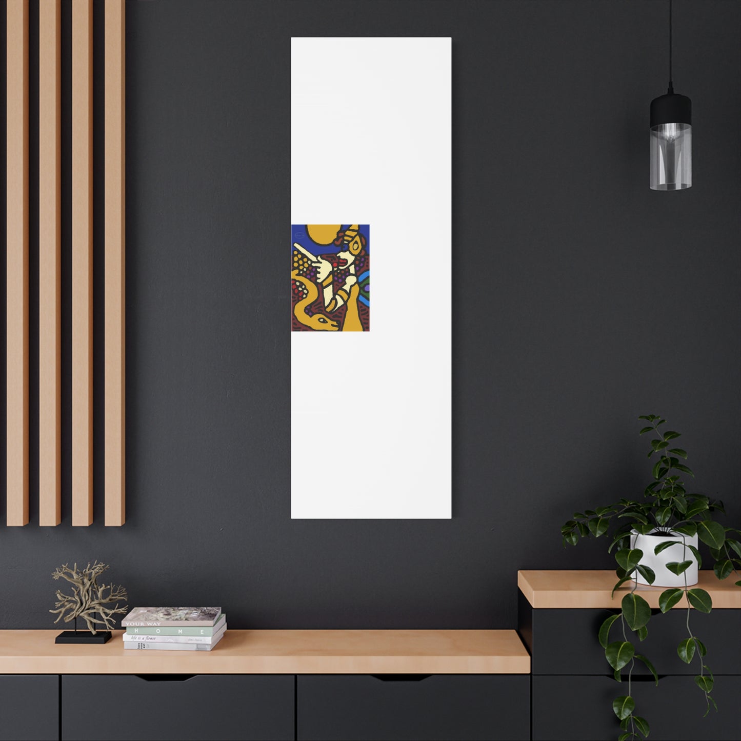 The golden snake being blessed by the fairy Canvas (Large)