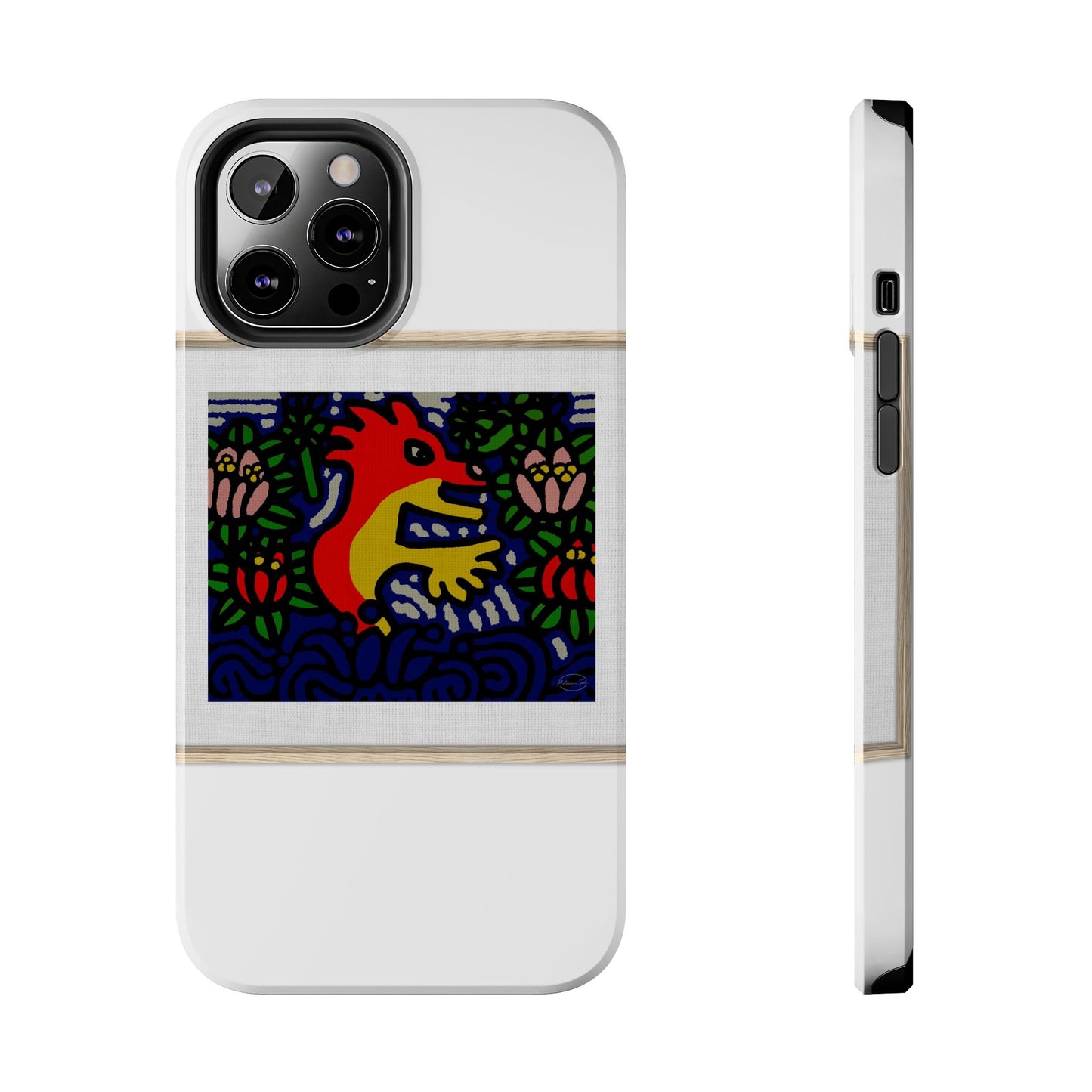 Breaking through the surface of a lotus pond Tough Phone Case