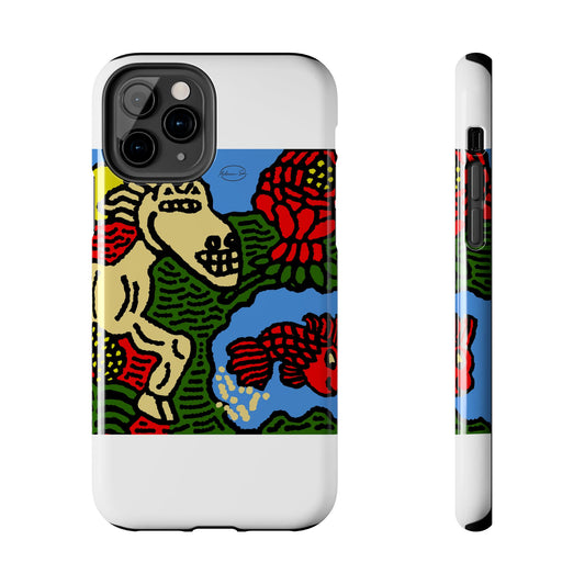 Galloping carefree through life Tough Phone Case