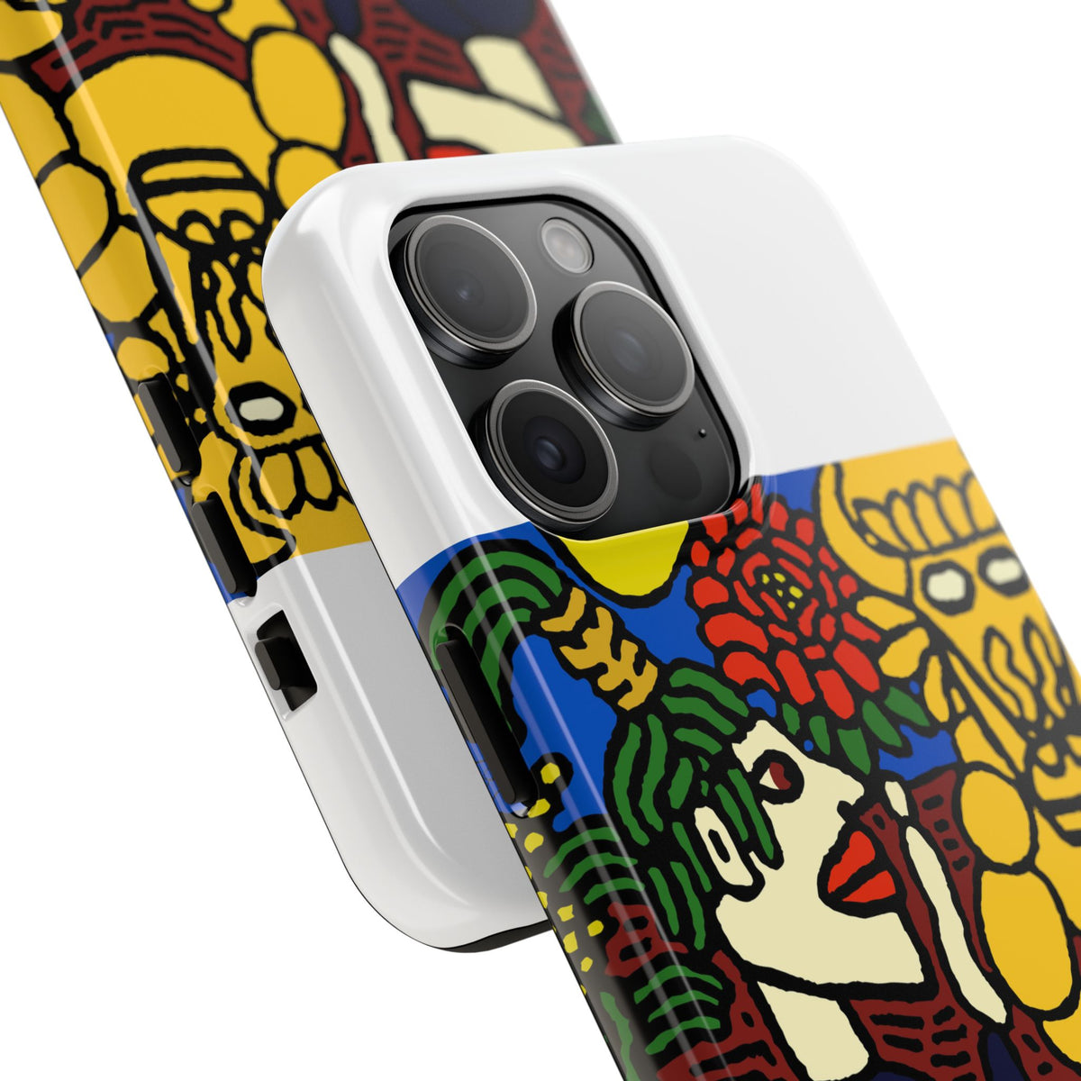 The warrior hailing the mighty golden dragon Tough Phone Case