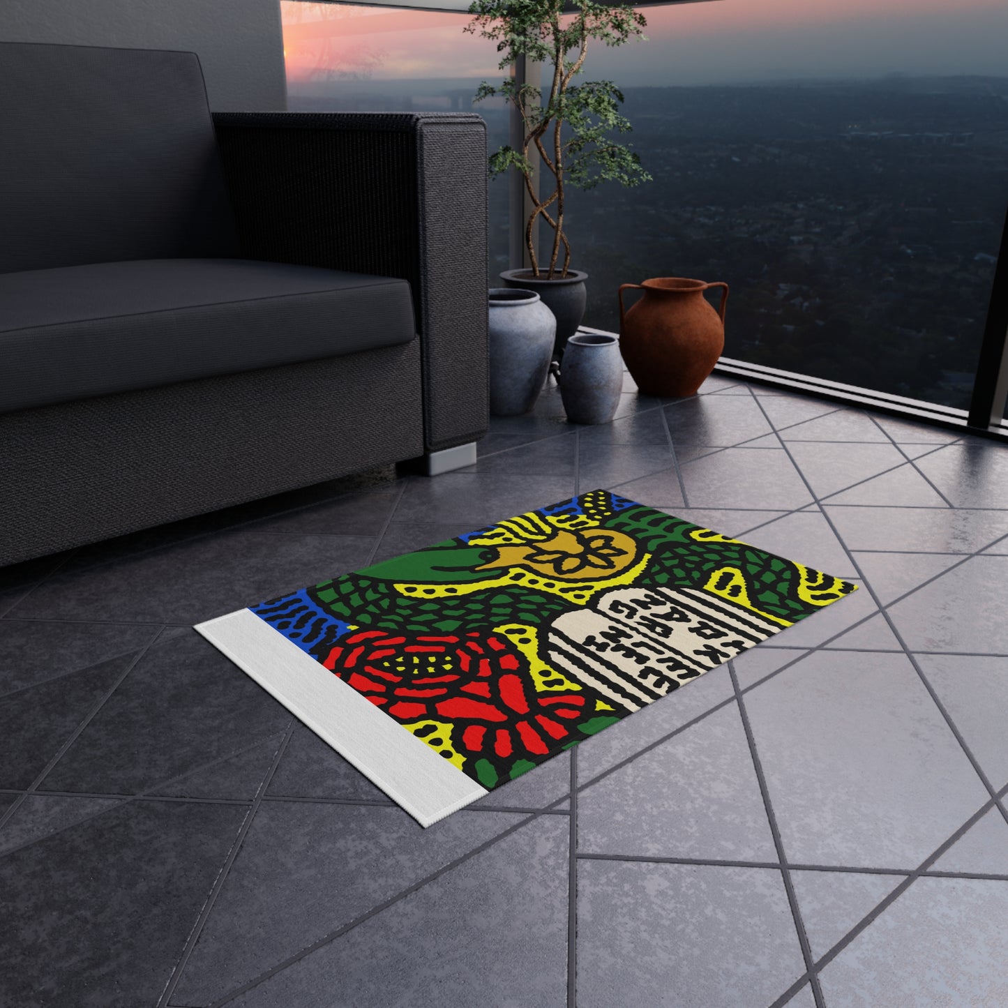 Shining a light on knowledge — Outdoor Rug
