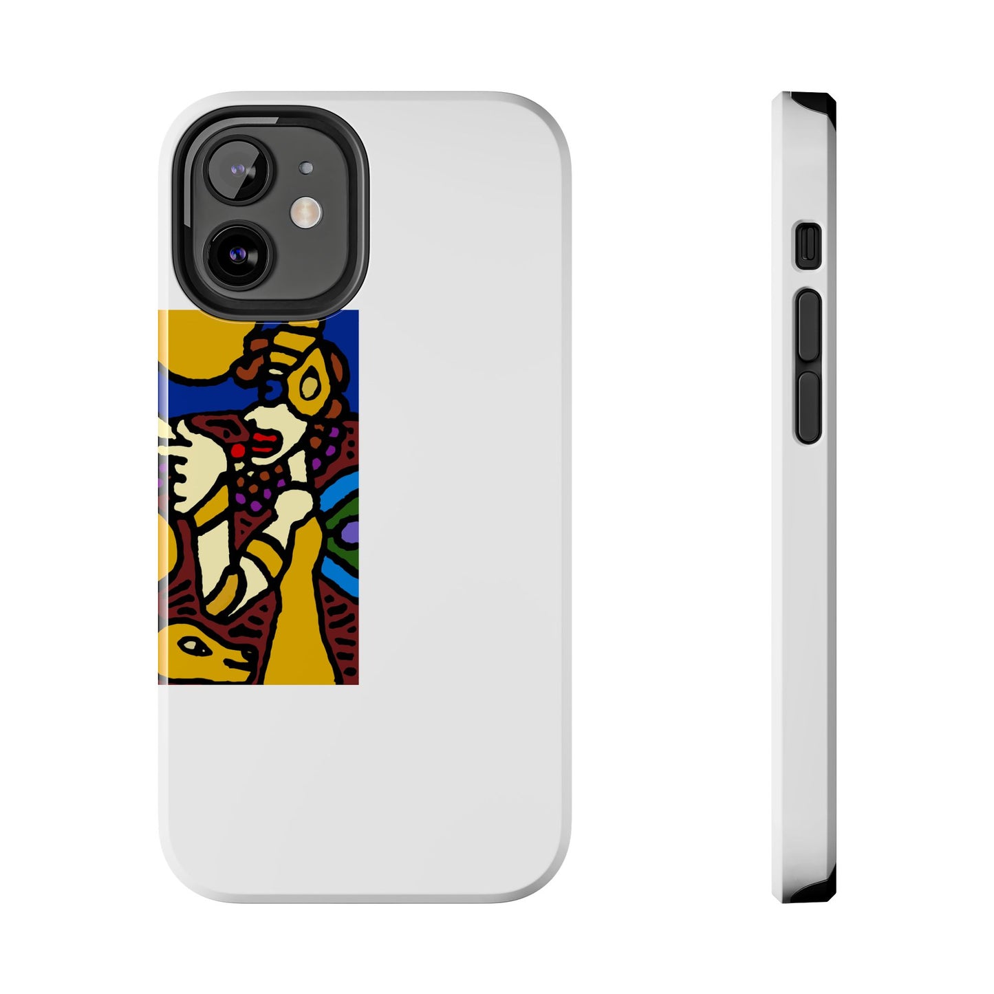 The golden snake being blessed by the fairy Tough Phone Case