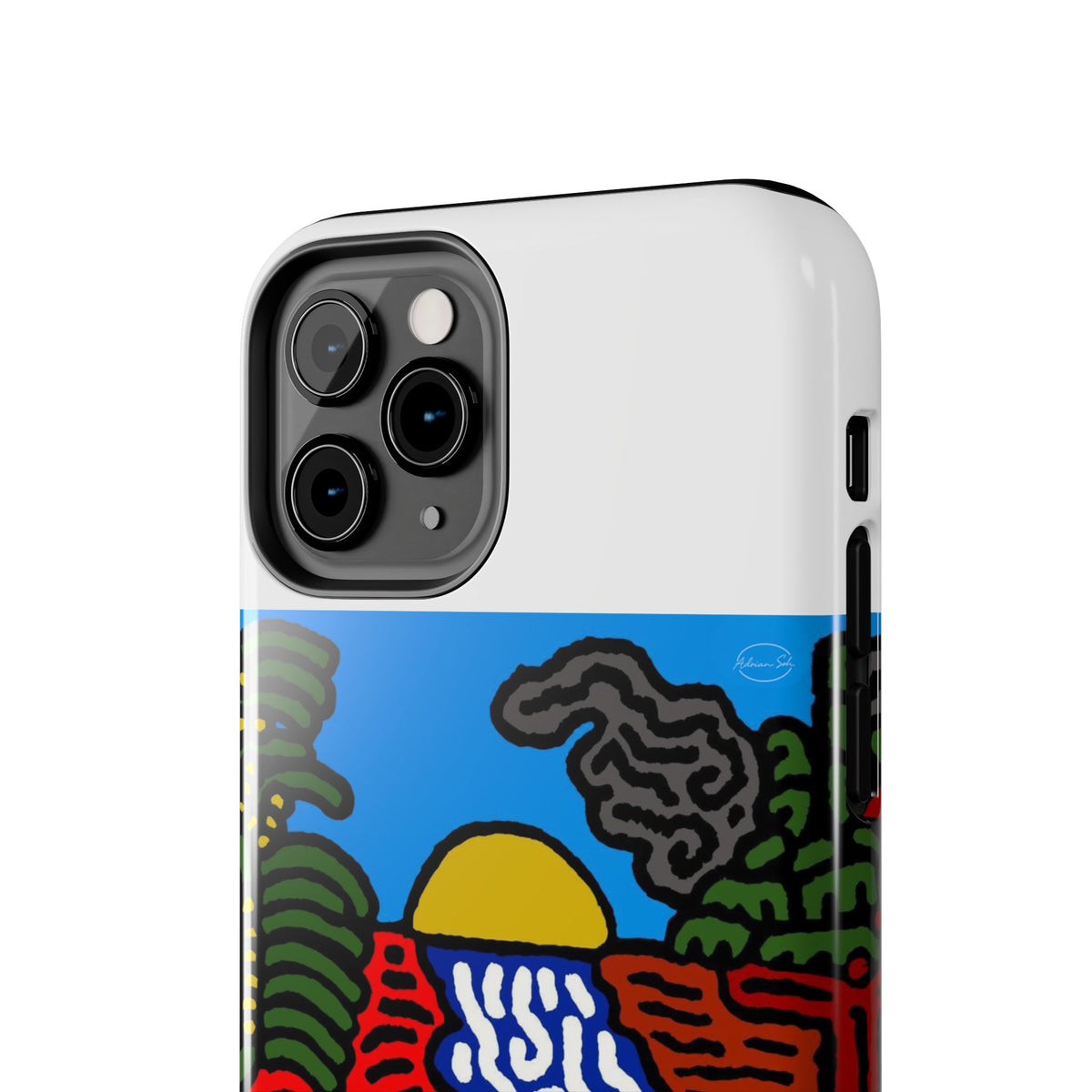 The river that joins the Australian wattle and Lebanese cedar tree in friendship Tough Phone Case