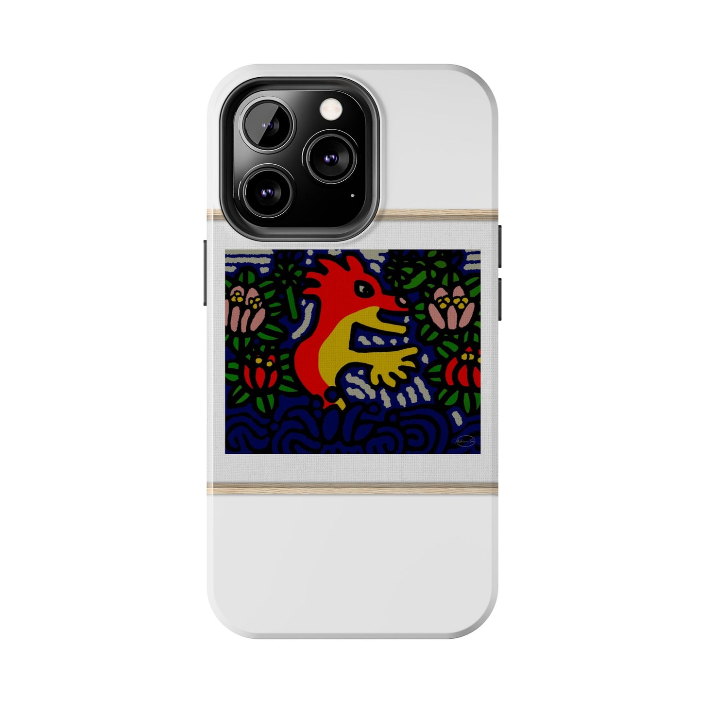 Breaking through the surface of a lotus pond Tough Phone Case