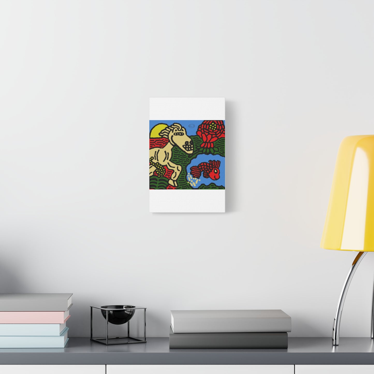 Galloping carefree through life Canvas (Small)
