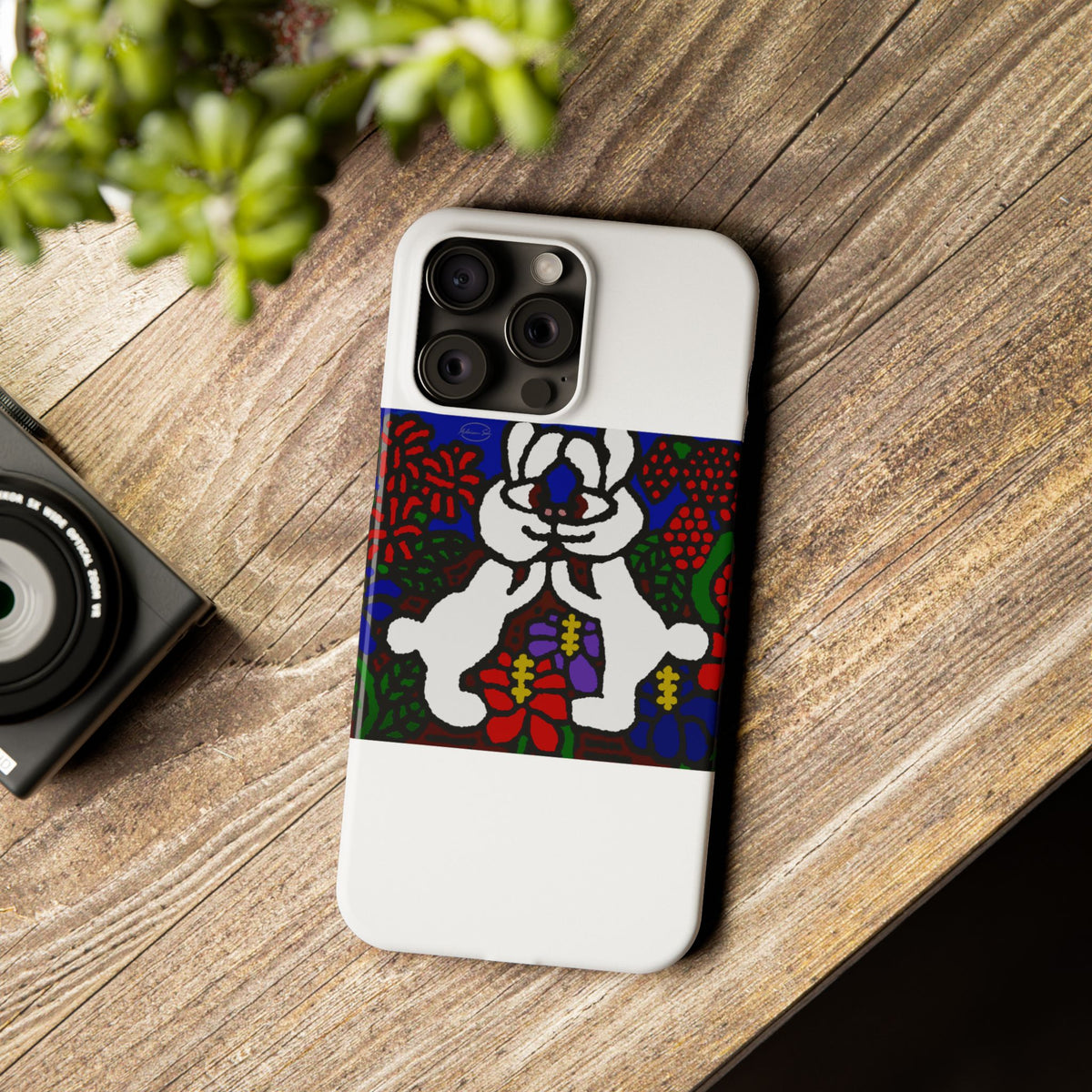 Bunnies in love Slim Phone Case