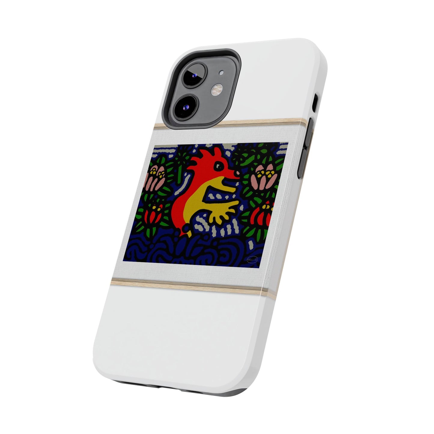 Breaking through the surface of a lotus pond Tough Phone Case