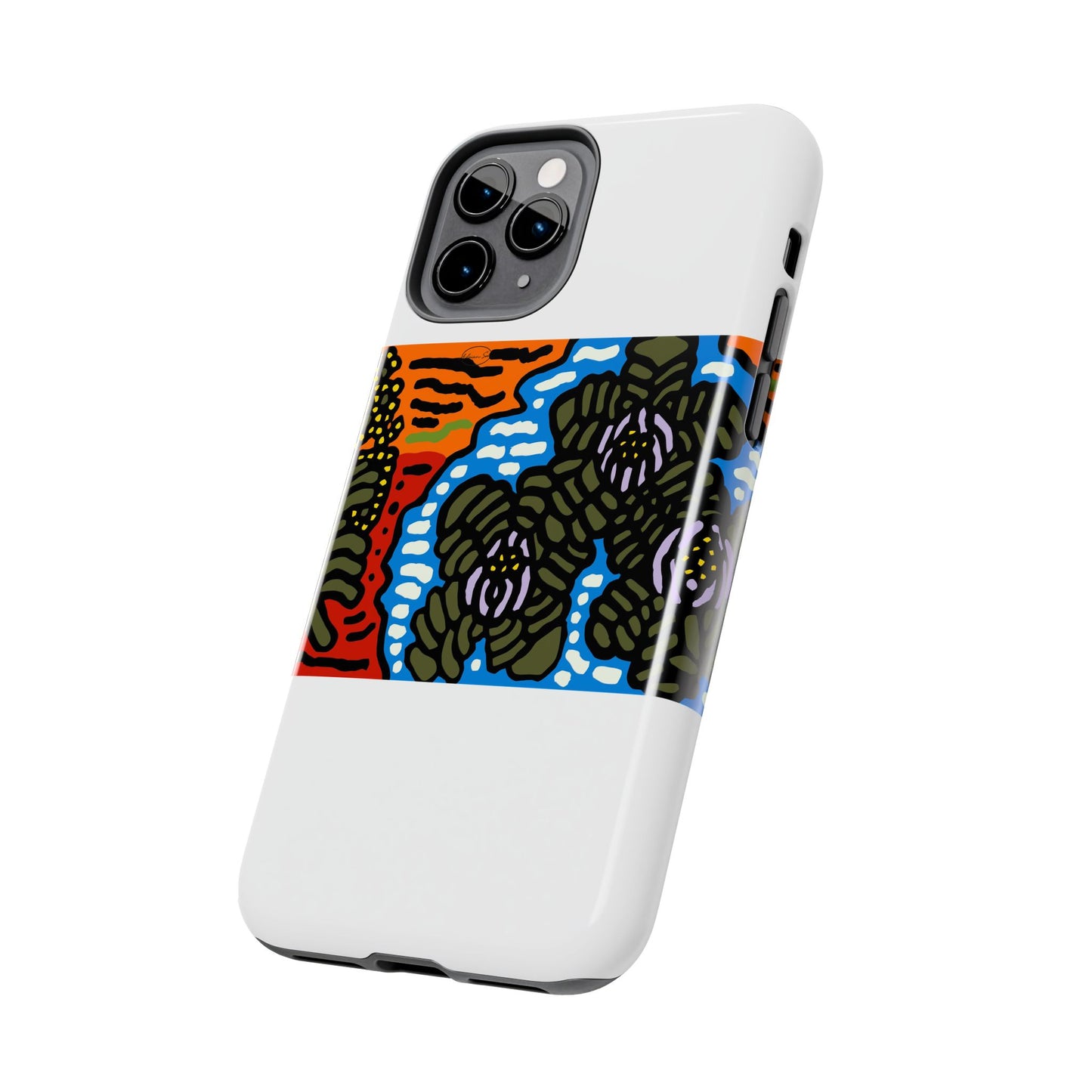 The Sri Lankan water lilies meets the Australian wattle Tough Phone Case