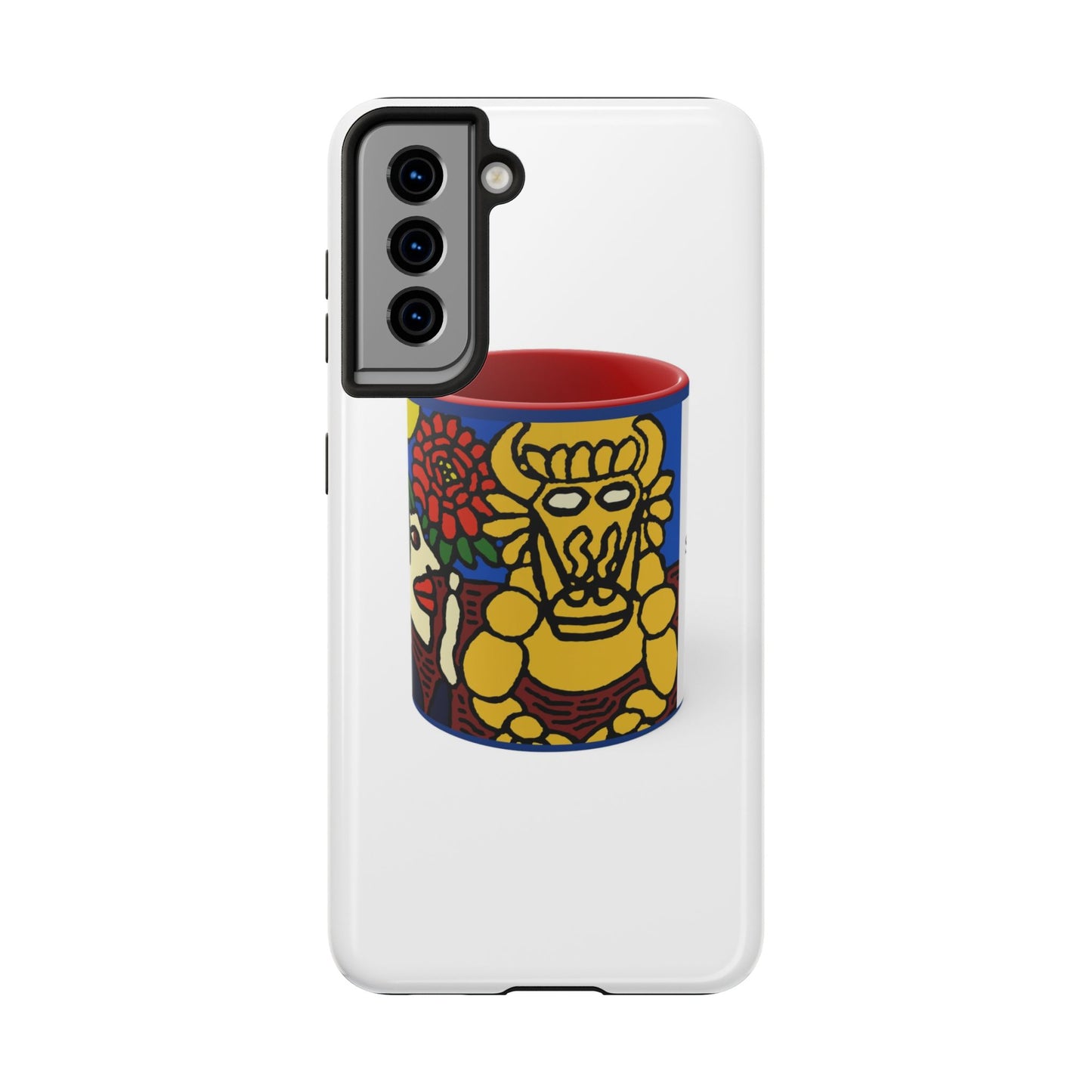 The warrior hailing the mighty golden dragon Tough Phone Case