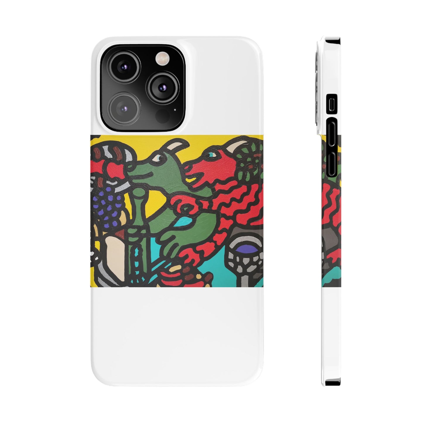 Enjoying our companionship Slim Phone Case