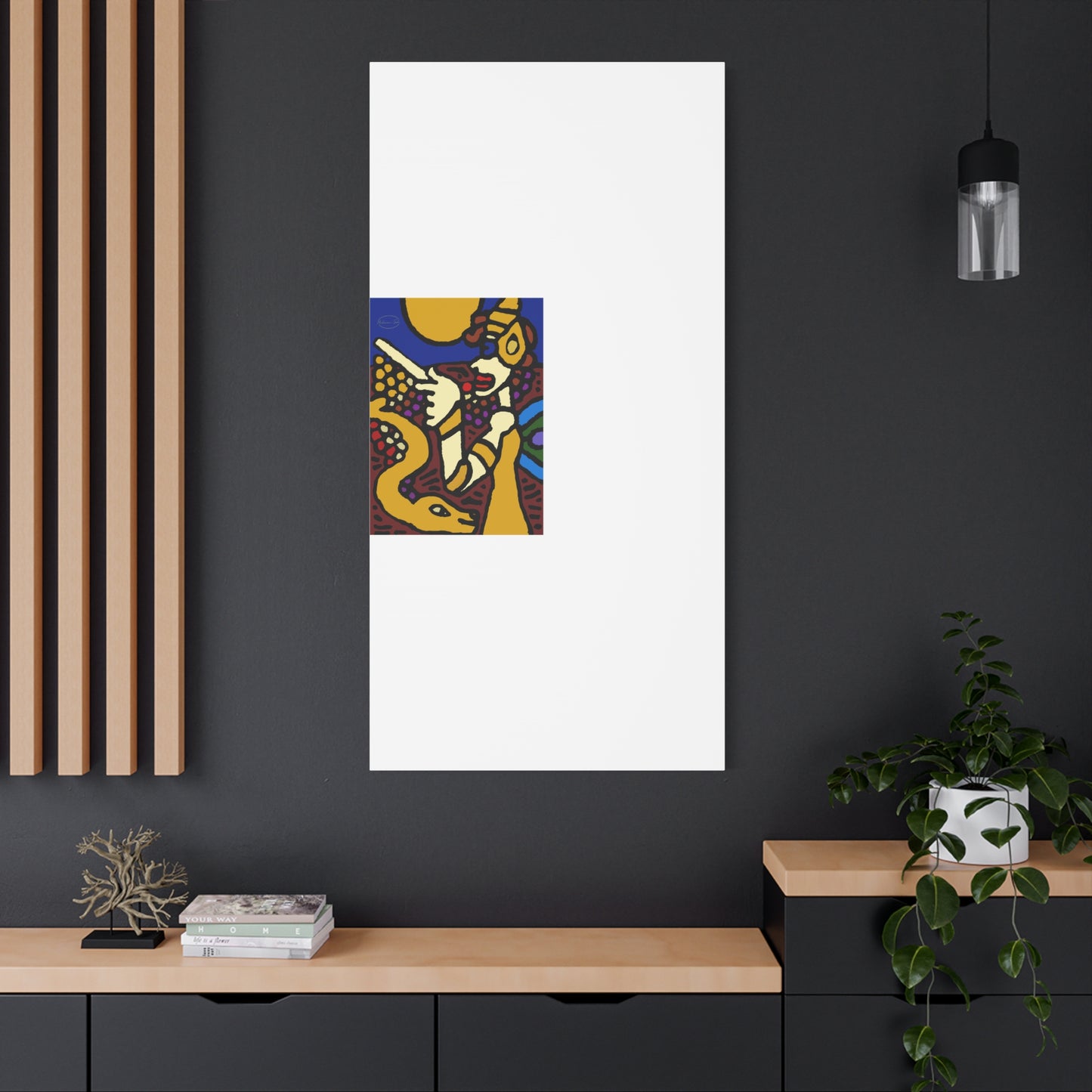 The golden snake being blessed by the fairy Canvas (Large)
