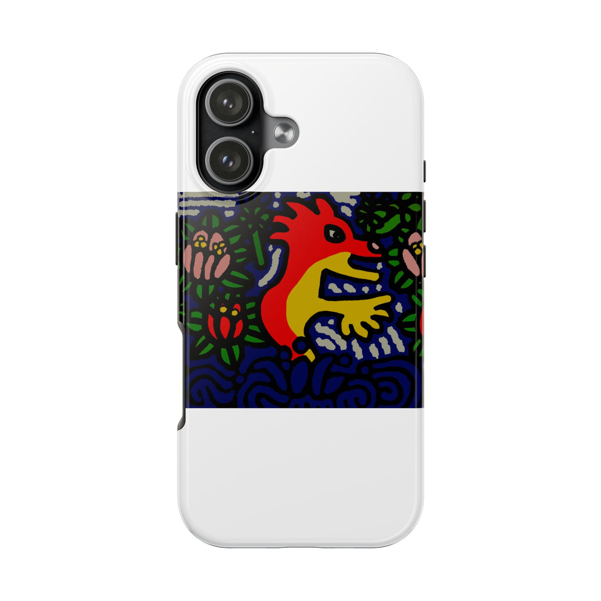 Breaking through the surface of a lotus pond Tough Phone Case