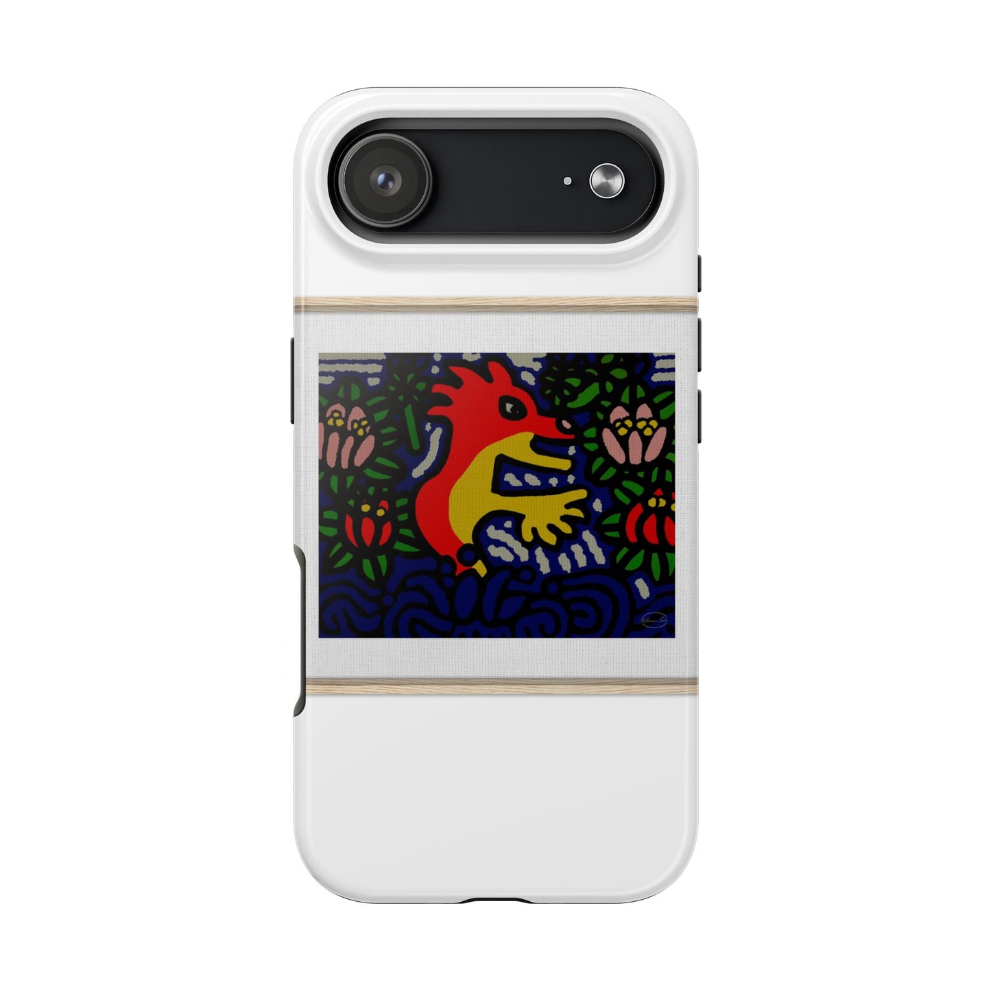 Breaking through the surface of a lotus pond Tough Phone Case