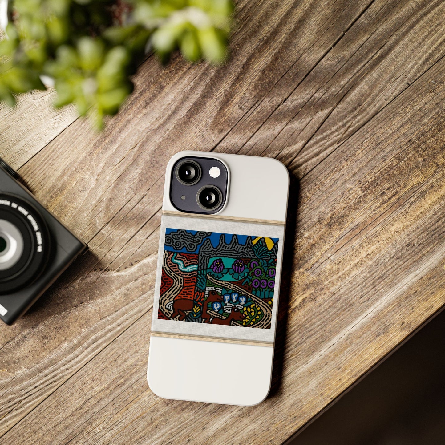 Road to a Sanctuary and Oasis Slim Phone Case
