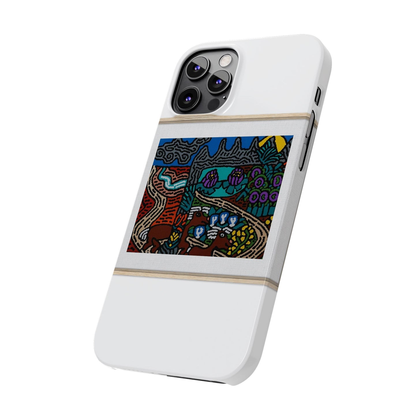 Road to a Sanctuary and Oasis Slim Phone Case
