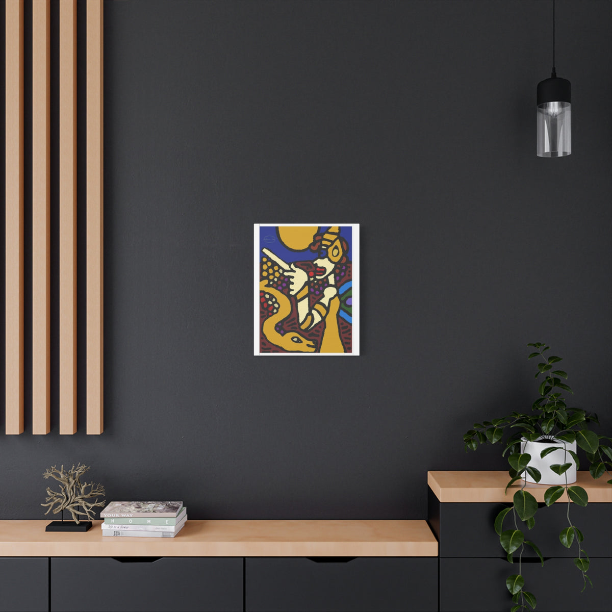 The golden snake being blessed by the fairy Canvas (Large)