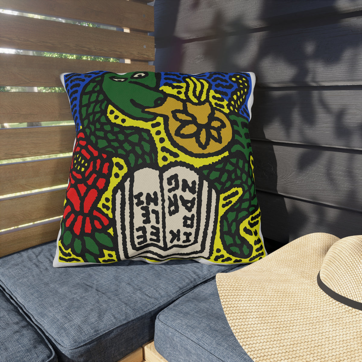 Shining a light on knowledge — Outdoor Pillow