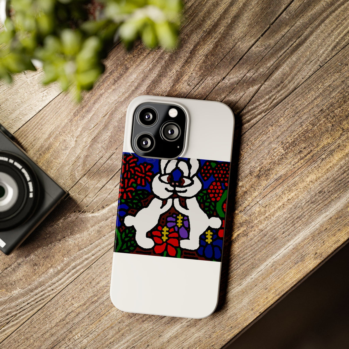 Bunnies in love Slim Phone Case