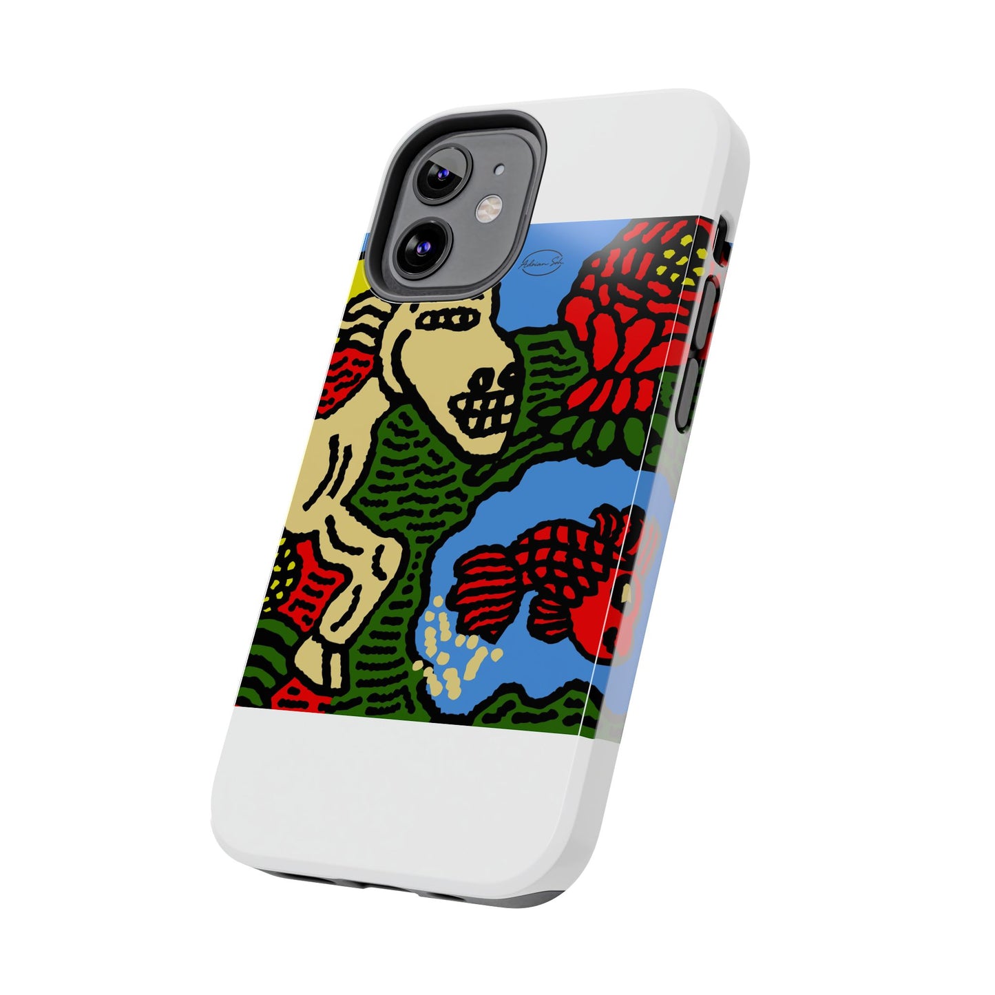 Galloping carefree through life Tough Phone Case