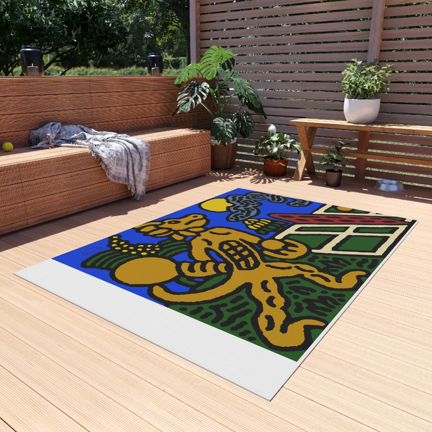 Ready for making big serves in life — Outdoor Rug