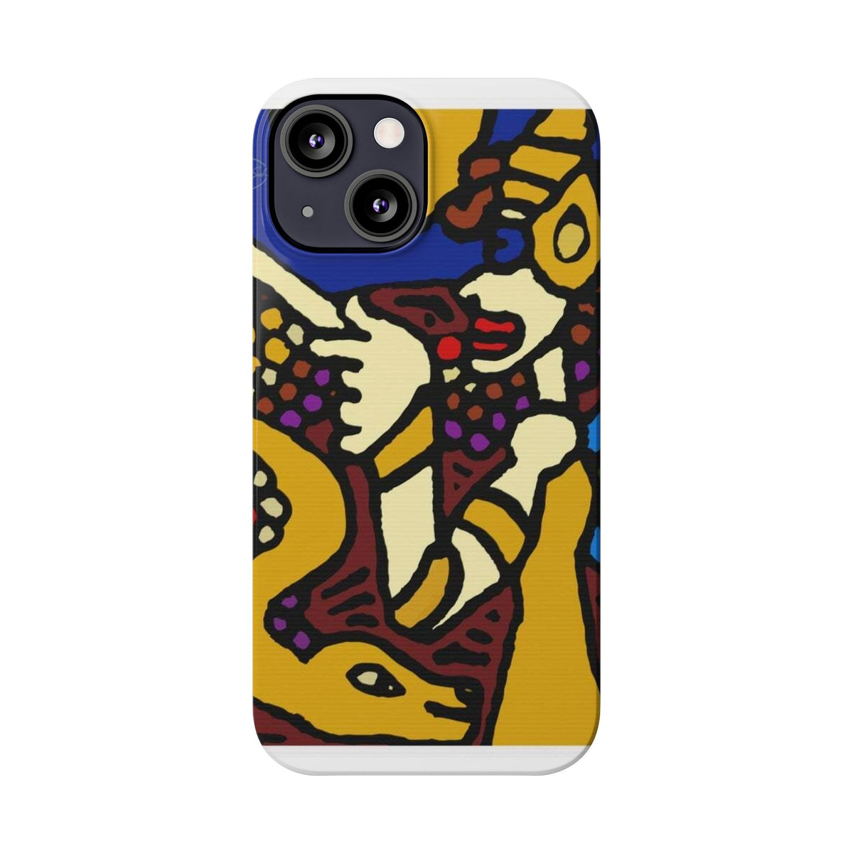 The golden snake being blessed by the fairy Slim Phone Case