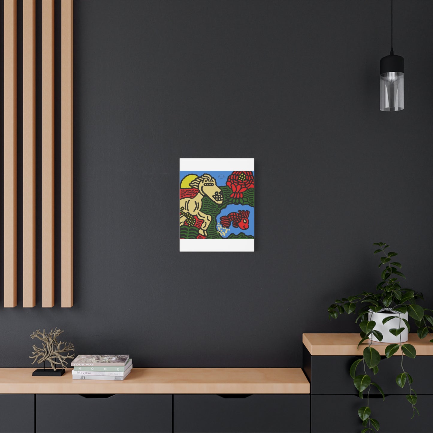 Galloping carefree through life Canvas (Large)