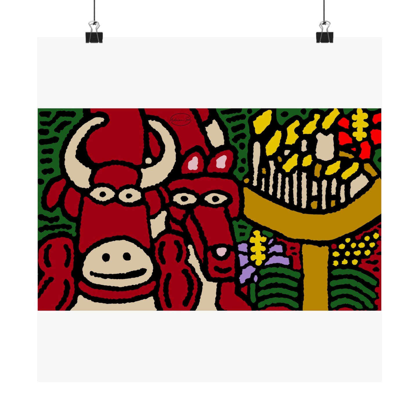 Going blessed by light together Matte Poster Horizontal (Large)