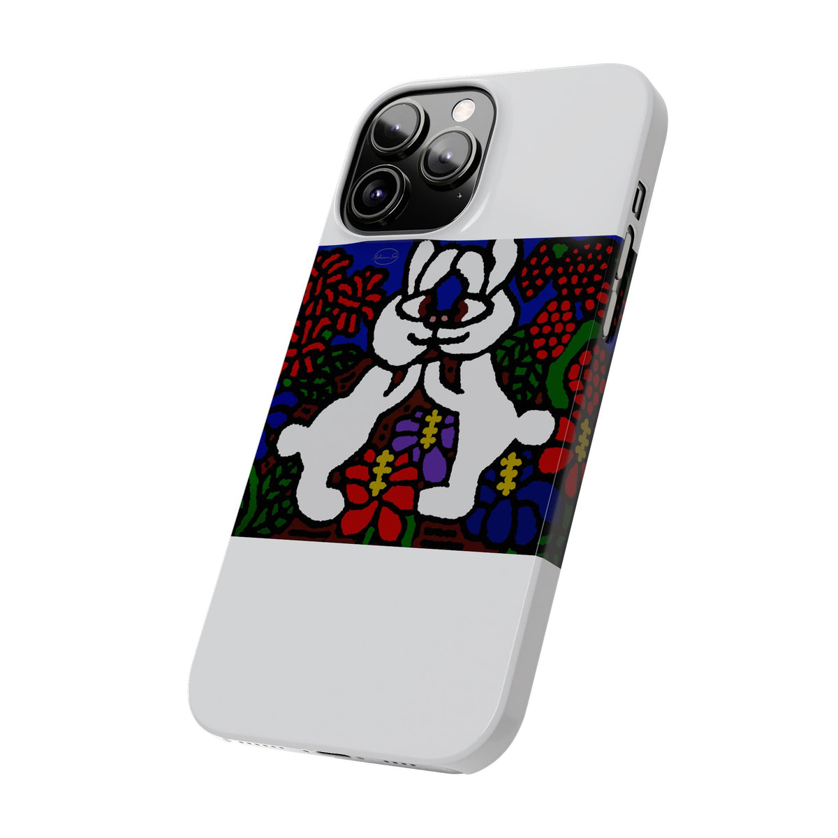 Bunnies in love Slim Phone Case