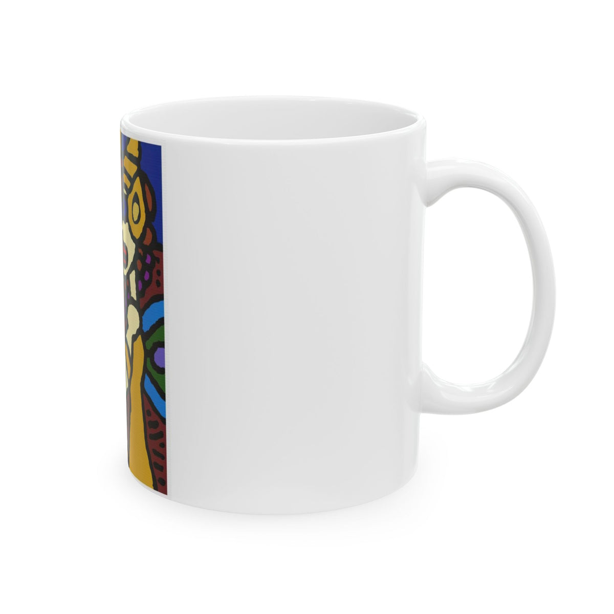 The golden snake being blessed by the fairy Ceramic Mug