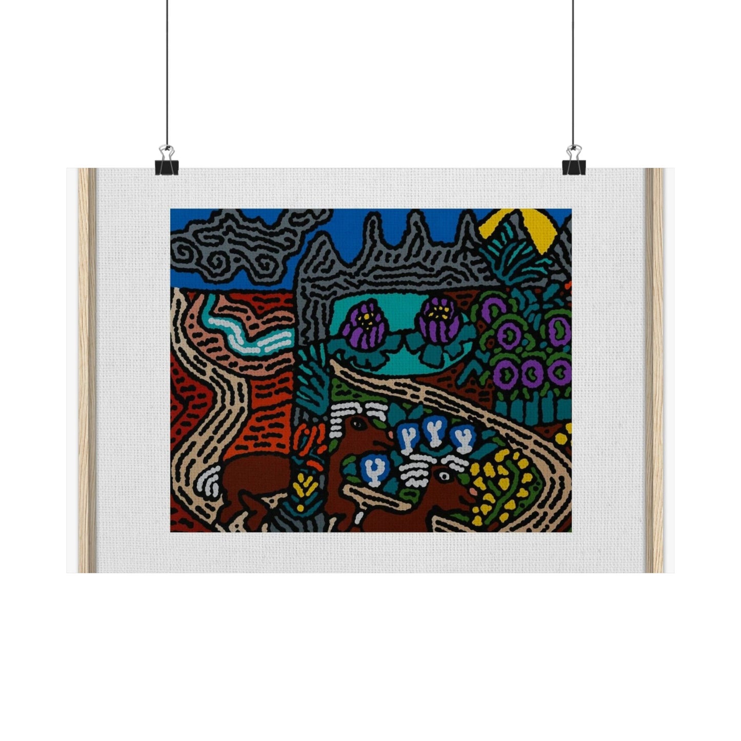 Road to a Sanctuary and Oasis Matte Poster Horizontal (Small)