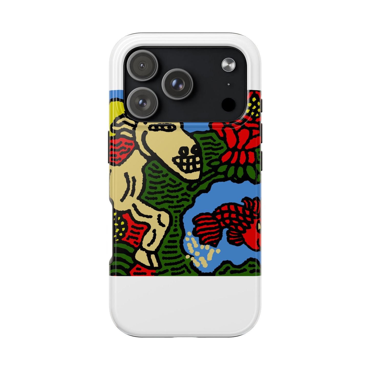 Galloping carefree through life Tough Phone Case
