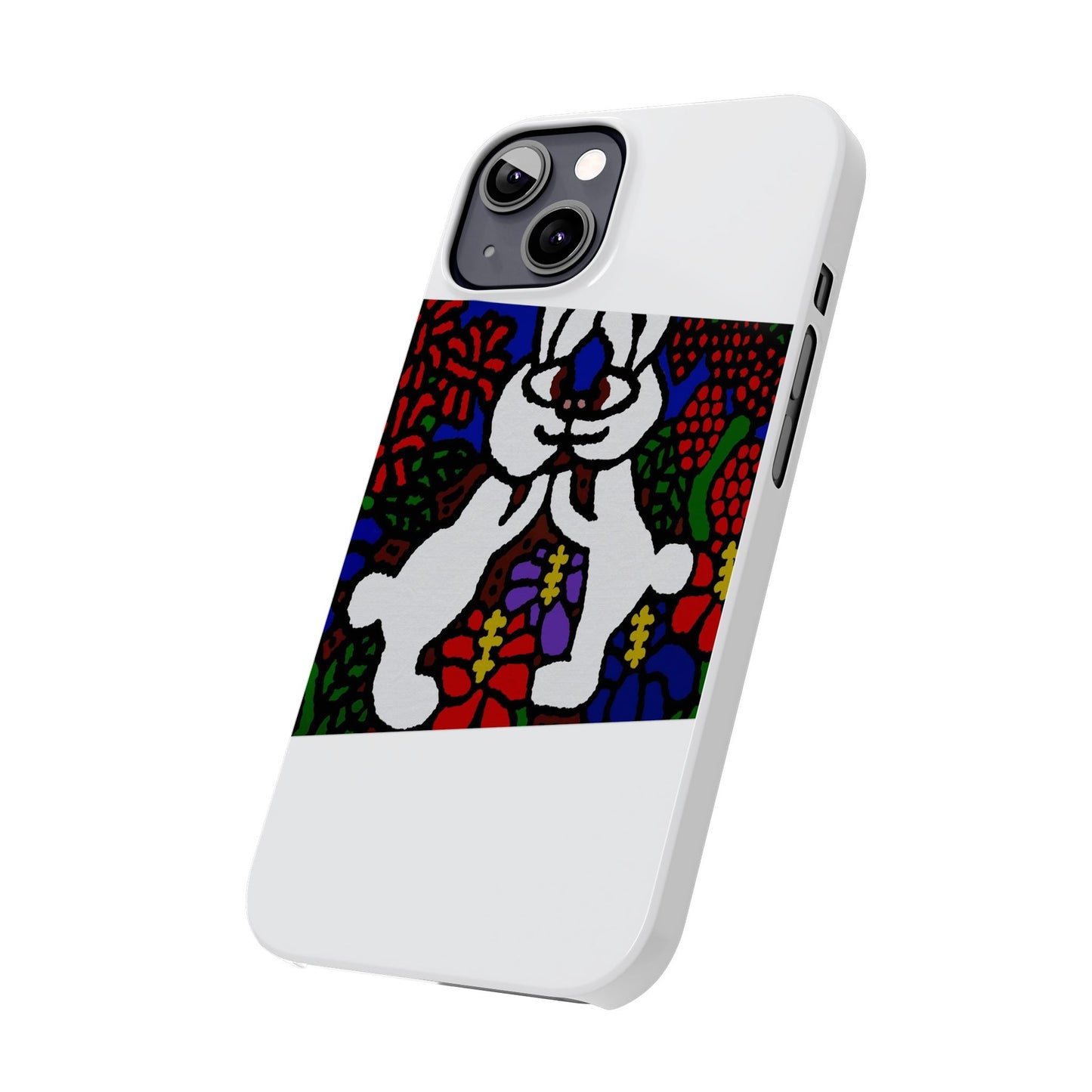 Bunnies in love Slim Phone Case