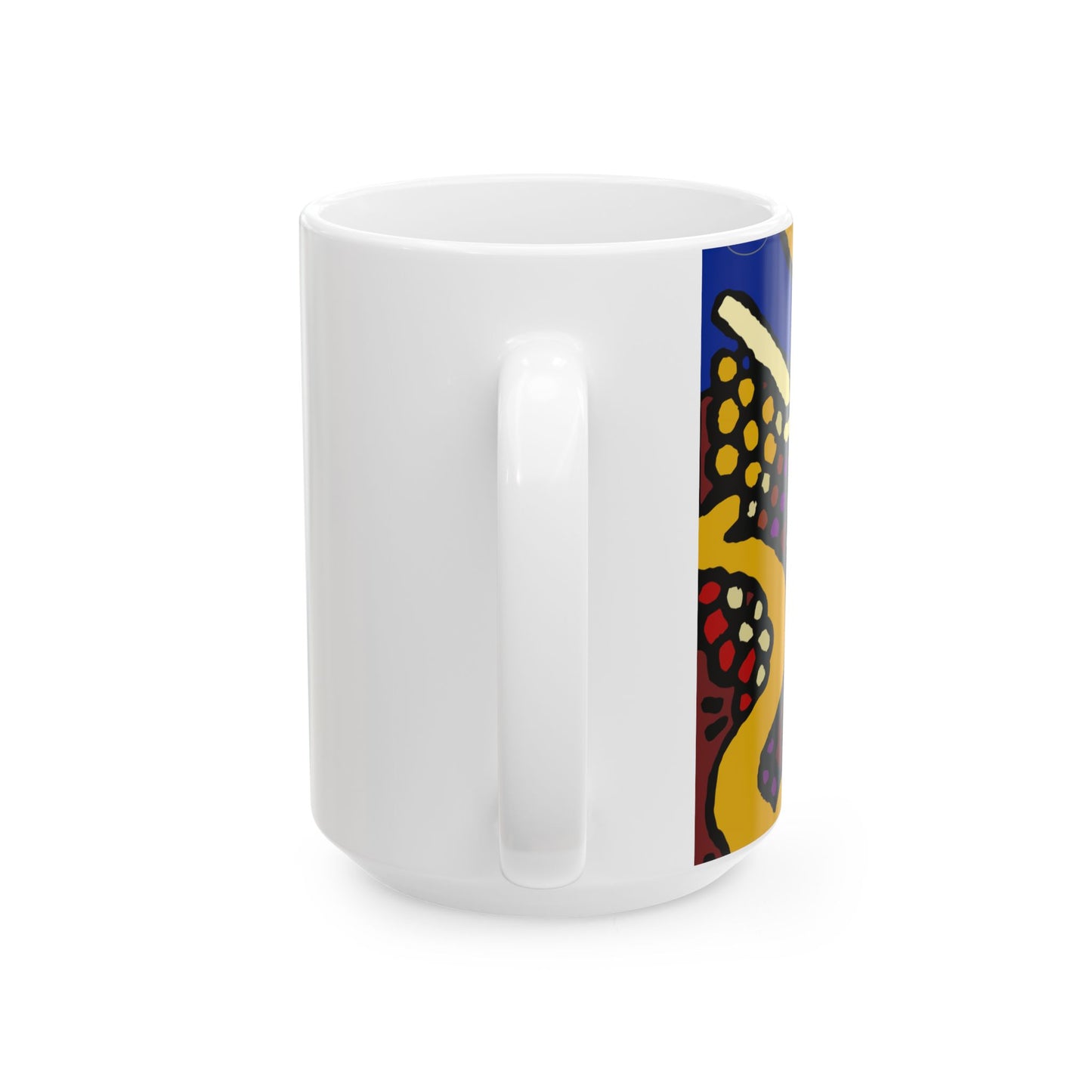 The golden snake being blessed by the fairy Ceramic Mug