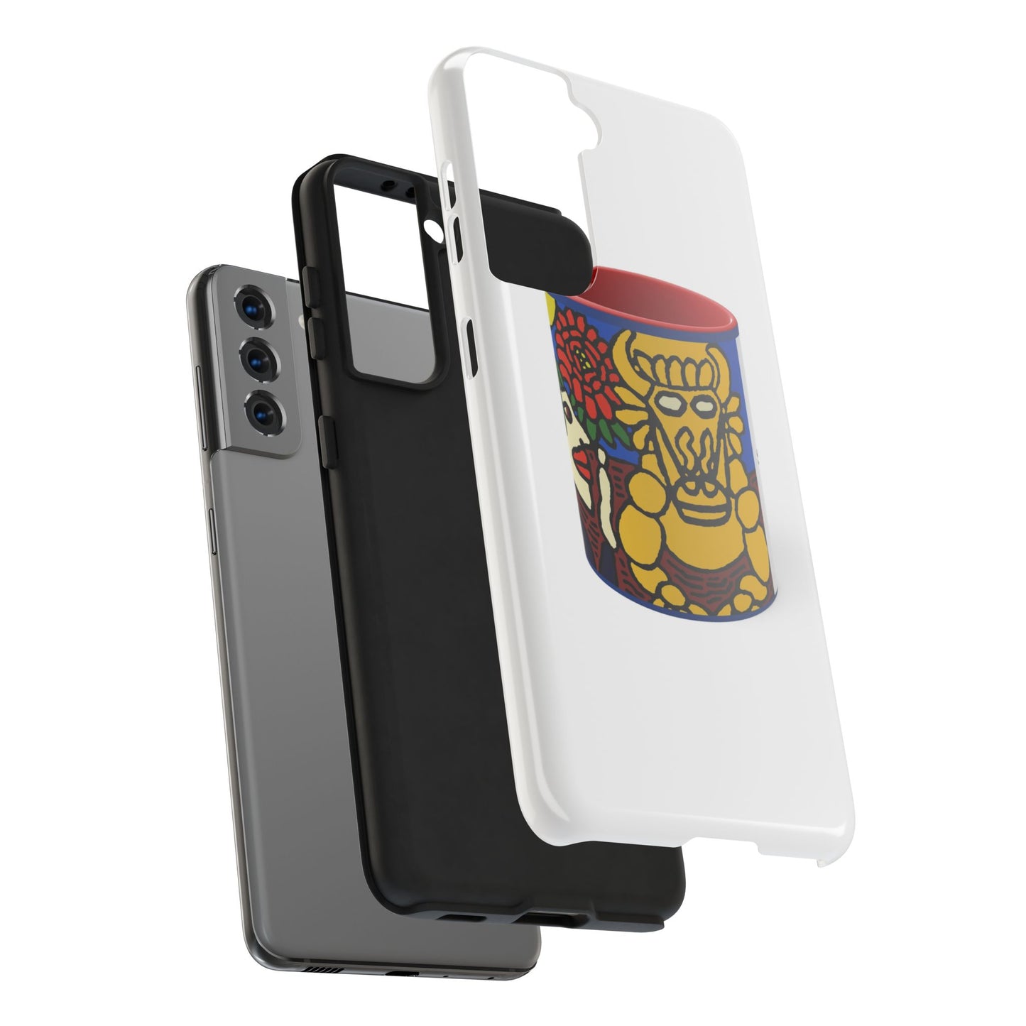 The warrior hailing the mighty golden dragon Tough Phone Case