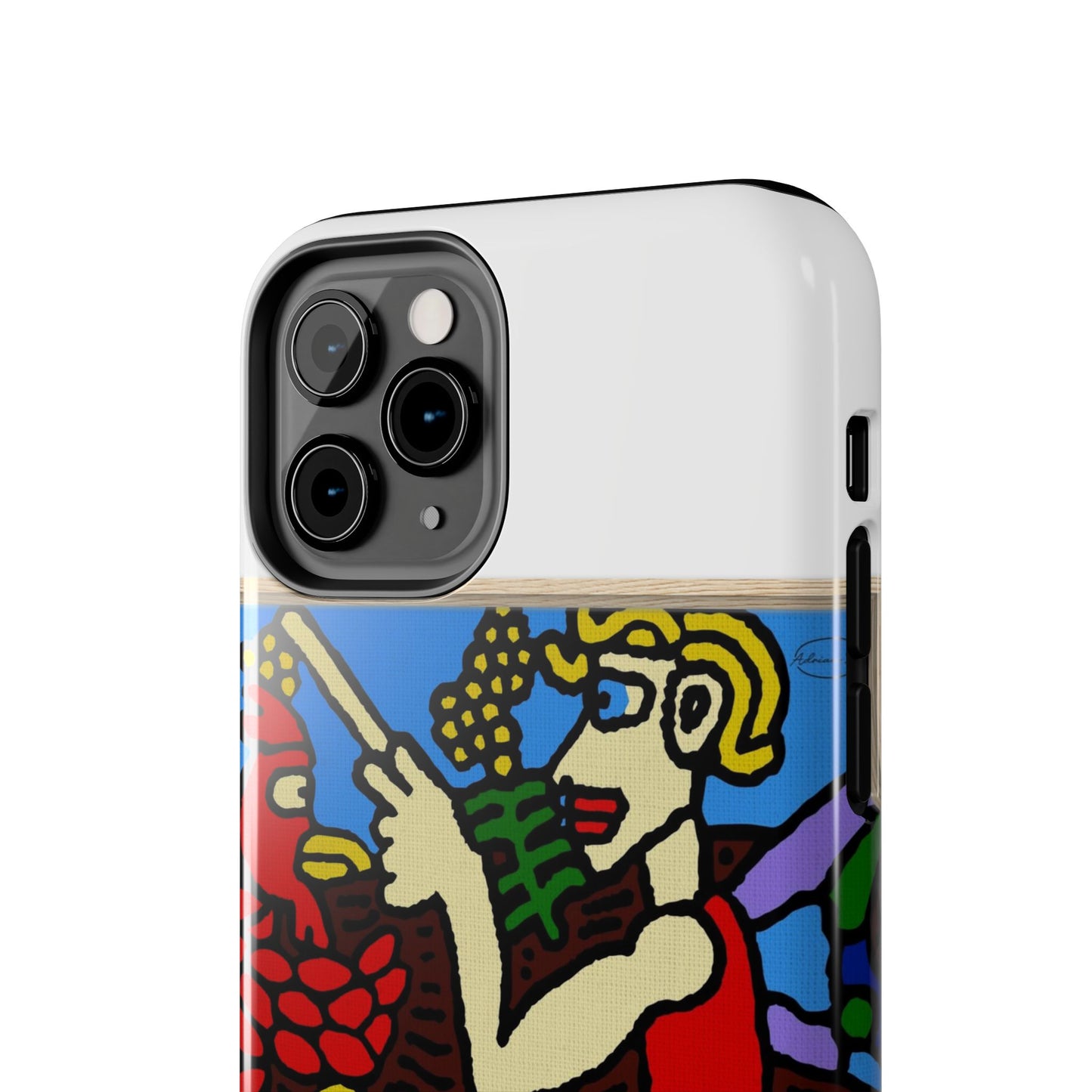 The hen gaining a blessing from a fairy Tough Phone Case
