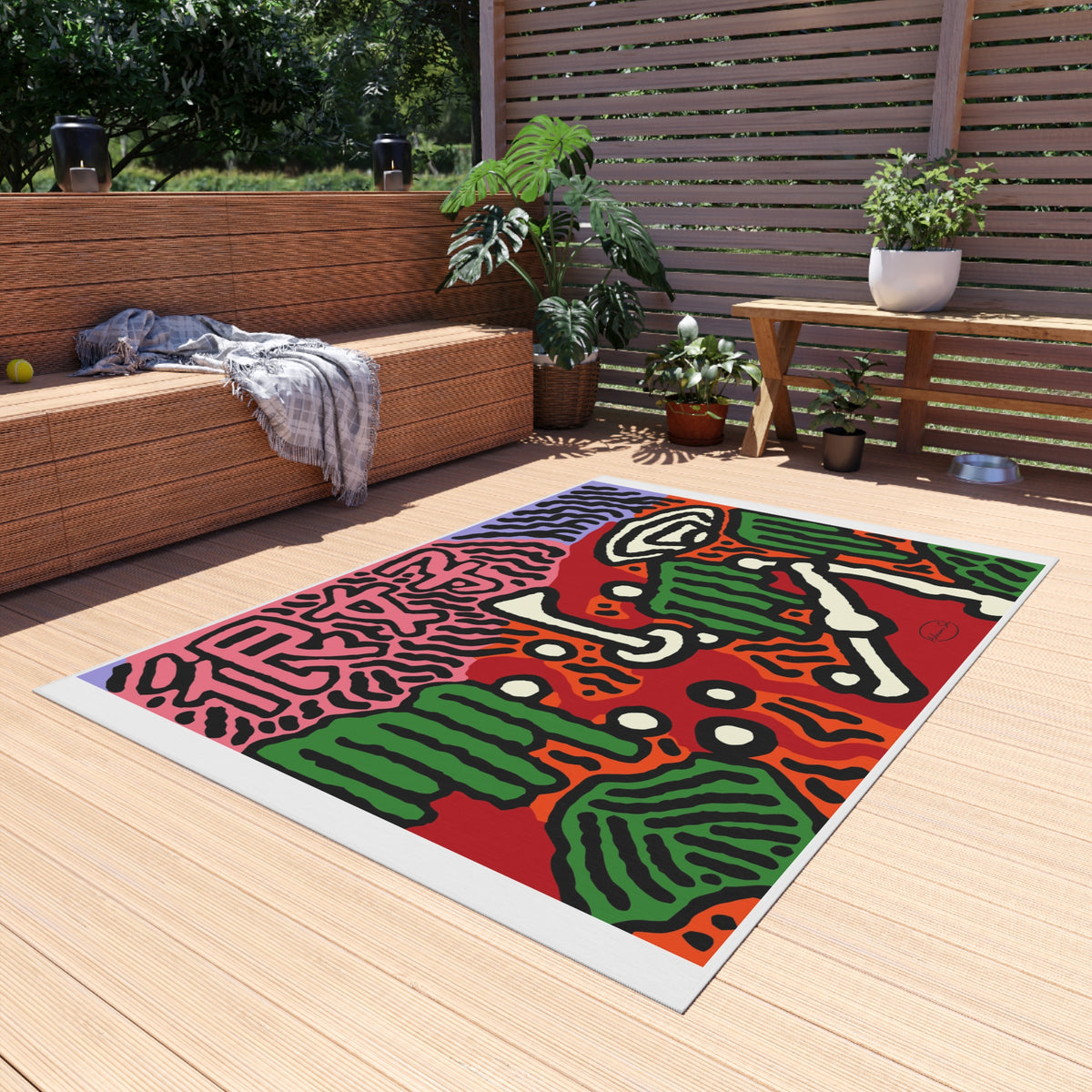Hitting holes in one throughout life — Outdoor Rug
