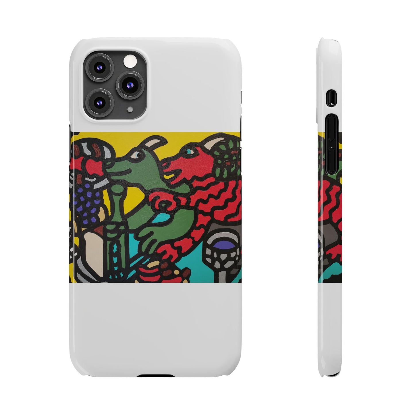 Enjoying our companionship Slim Phone Case