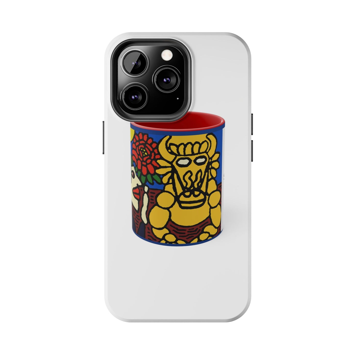 The warrior hailing the mighty golden dragon Tough Phone Case