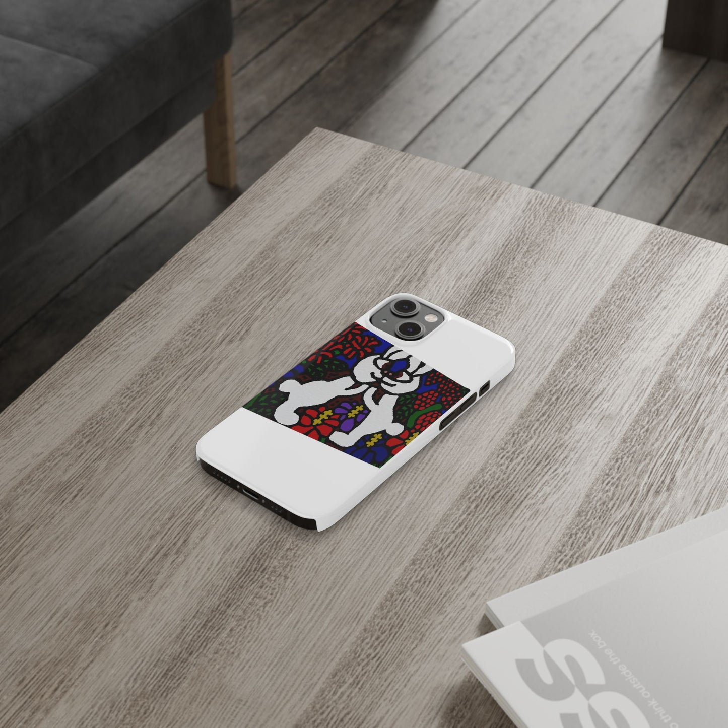 Bunnies in love Slim Phone Case