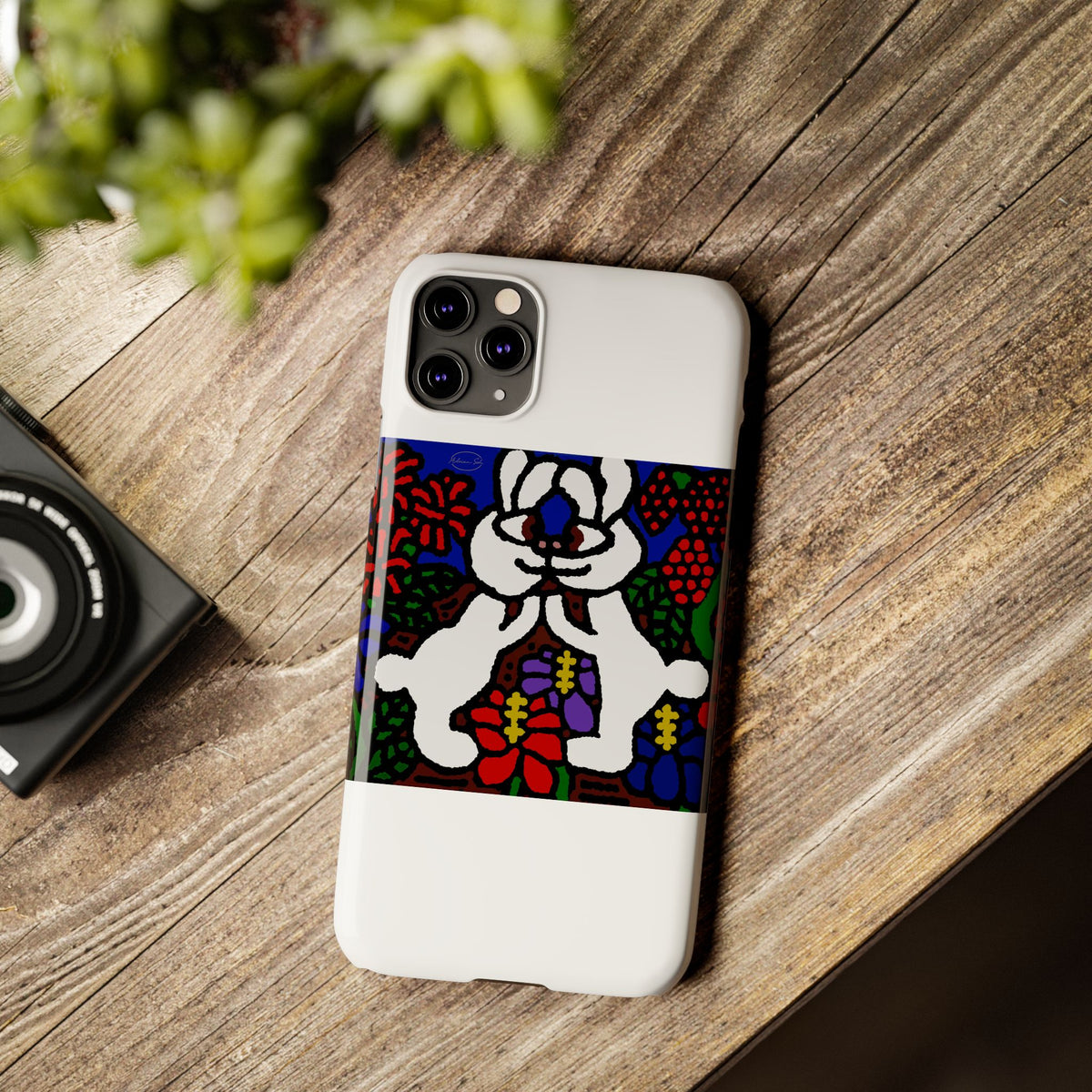 Bunnies in love Slim Phone Case