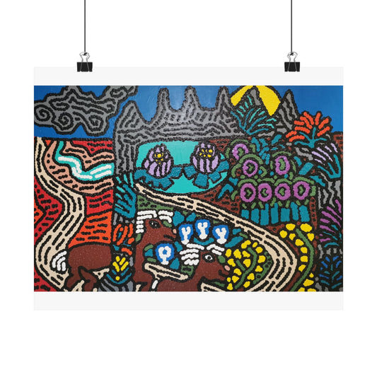 Going to the valley of hope and prosperity Matte Poster Horizontal (Small)