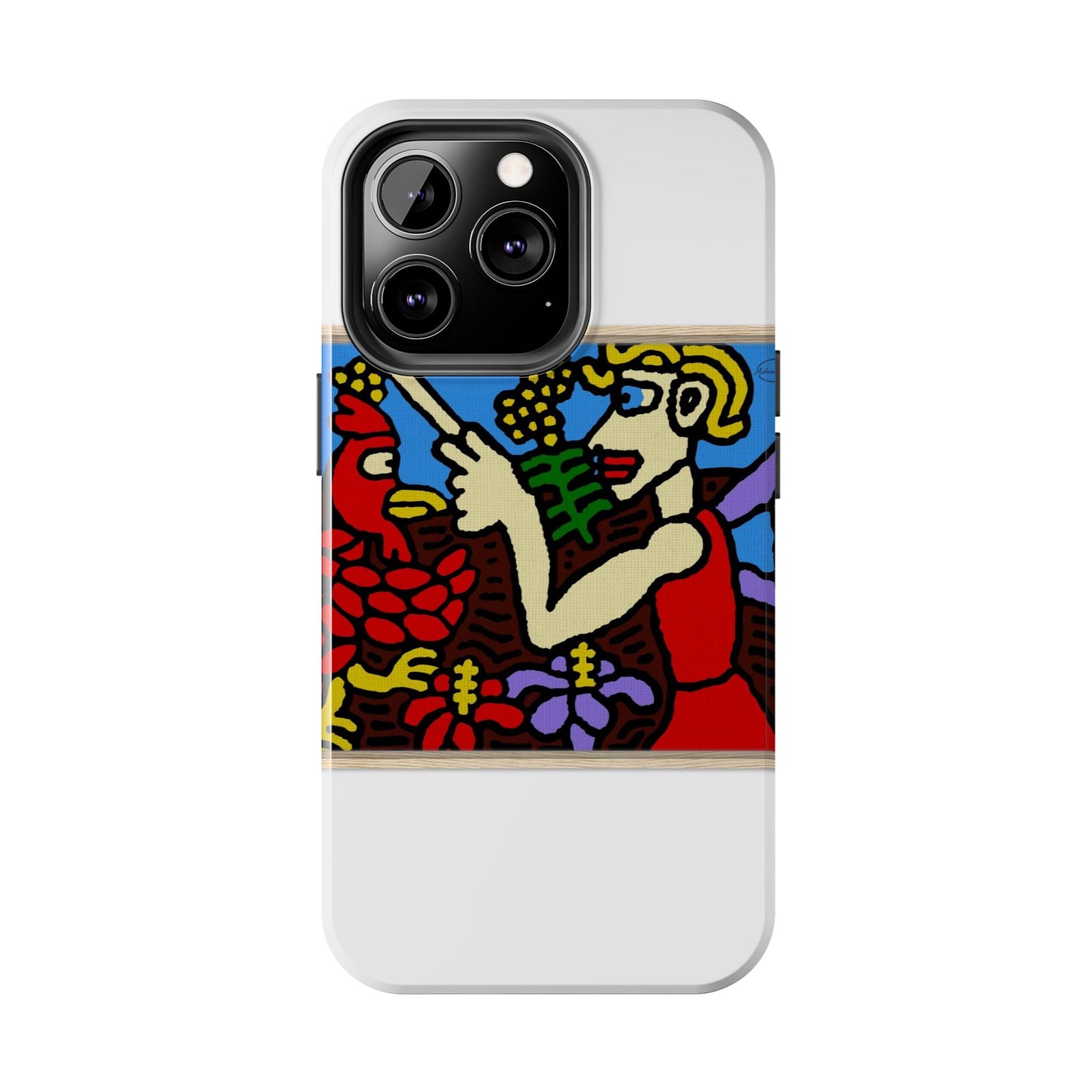 The hen gaining a blessing from a fairy Tough Phone Case
