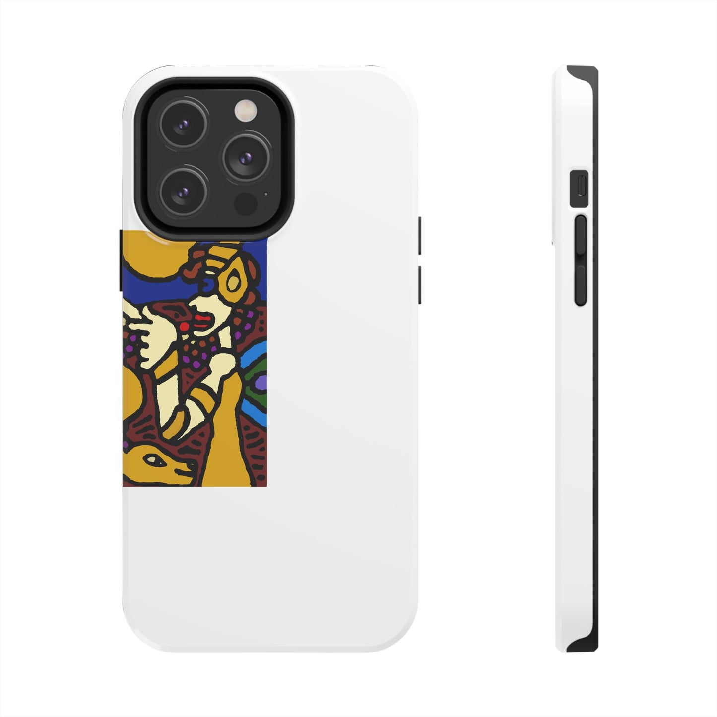 The golden snake being blessed by the fairy Tough Phone Case
