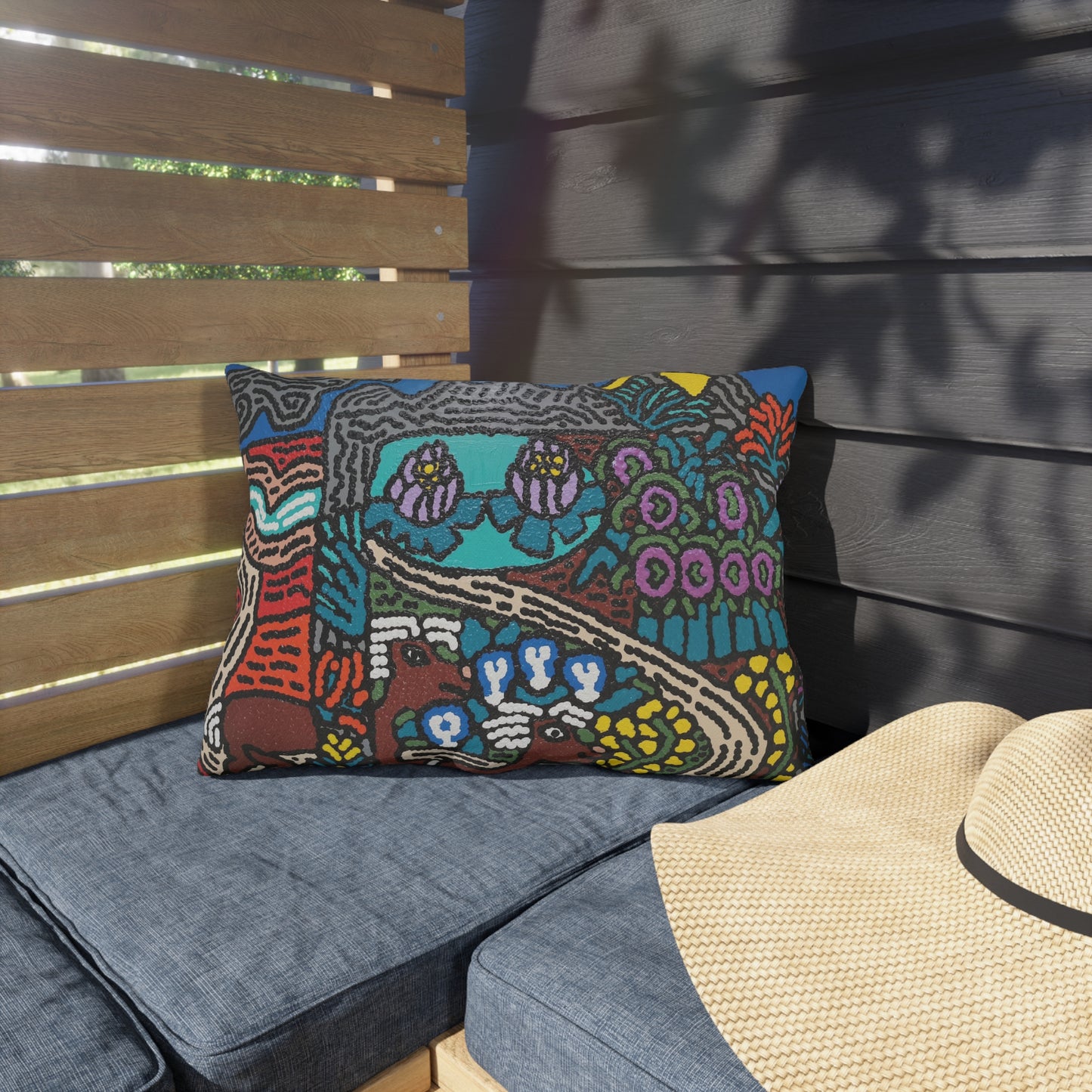 Going to the valley of hope and prosperity — Outdoor Pillow