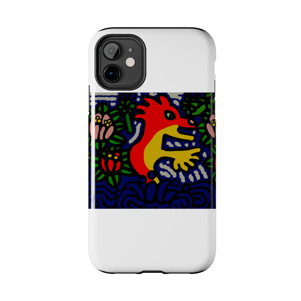 Breaking through the surface of a lotus pond Tough Phone Case