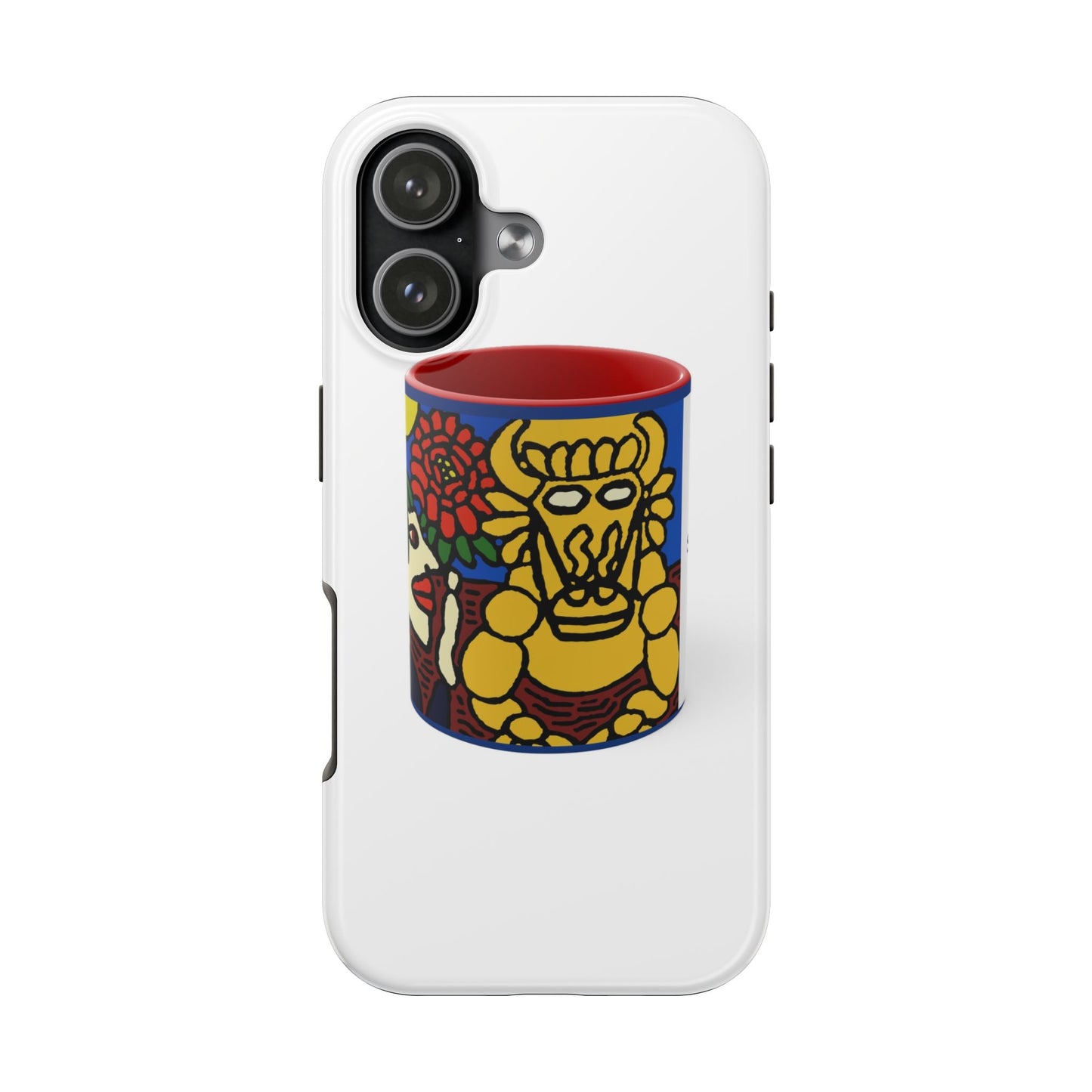 The warrior hailing the mighty golden dragon Tough Phone Case